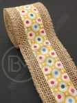 Bandă de pânză de sac cu bandă textilă width 50mm - length ~2 meters 1 rollă 462077