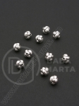 Margele metallice 8mm culoare argintie 1 pachet 20 buc 306120