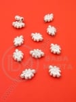 Figurină albă 11.5x9x4mm brad argintiu 1 pachet 40g ~228 buc 312154