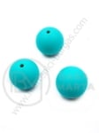 Bilă de mărgele din silicon cu gaură de 20 mm, 2 mm, 1 paquet, 2 pc. 317089