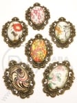 Pandantiv metalic MIX 48x36x7mm bronz antic 1 buc 309520