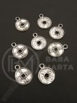Pandantiv metalic 17x13mm argint 10 bucăți 308596