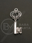 Pandantiv metalic 42x16mm argint antic 1 buc 308510