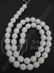 Bilă fațetă albă de agate 8mm ~48 pieces 1buc. 353008