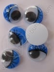 Ochi mobili cu gene albastre 12mm 50 buc 191054