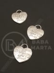 Pandantiv metalic 23,5x21mm argint 5 buc 308600