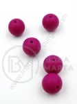 Bilă de mărgele din silicon 15mm gaură 2mm 1 paquet 5 buc 317058