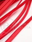 Piele roșie artificială 6x2mm lucioasă față-verso 5 metri 421163