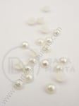 Emisferă perlă crem 6x3mm 100 buc 151099