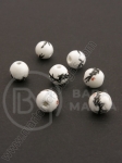 Bilă de porțelan 8mm vopsită gaură 2mm 1 buc 335209