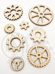 Figurină mixtă din lemn 12~38x2~2.5mm 1 pachet 20 buc 182192