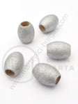 Cilindru din lemn argintiu 18x14mm gaură 7mm 1 pachet 40g ~38 buc 321277