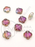 Cruce cristal Swarovski 12x6mm imitație cameleon efect AB 1 pachet 5 buc 335412
