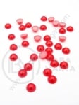 Perlă Emisferă roșie 6x3mm 1 pachet 100 bucăți 151727
