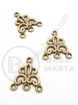 Element de conectare metalic 19x17mm bronz negru 10 buc 308765