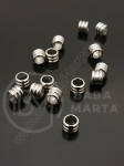Mărgele 6x4mm OȚEL (304) gaură 4mm 1 pachet 10 buc 307912