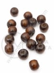 Bilă de lemn 10x9mm maro 1 pachet 40g ~120 buc 321123
