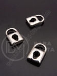 Lacăt cu pendantiv din steel 15x10x3mm 1 pachet 2 buc 307217