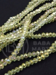 Collier cu cristale ~3x~2mm gaură 0.9mm ~166buc ~39cm 1 şir 342626