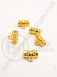 Mărgele metallice 11x9x5.5mm color aurie 10 buc 308330