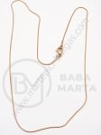 Collier oțel 1.3mm auriu roz lungime 50cm 1 buc 281190
