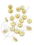 Mărgele 6x2mm alamă cu zirconii forjate gaură 1mm 1 bucată 305387