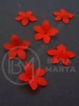 Floare 20x21x4.5mm roșu mat 1 pachet 40g ~132 buc 312753
