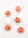 Roz pentru lipit 10x6.5mm tip cabochon 1 pachet 20 buc 121035