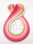 Panglici pentru quilling 5mm x 390mm gama roz 1 pachet 6 culori x 20 bucăți - 120 bucăți 175085