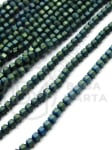 Hematit 3x3x3mm mat nemagnetic gaură 0.8mm ~130 buc ~40cm1wt 353064