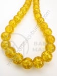 Bilă de vitola 8mm auriu craquelat 80cm ~105 buc 1 buc 343188