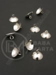 Pandantiv metalic pălărie 6x10mm culoare argintie 1 pachet 10 buc 301869