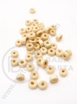 Șaibă din lemn 6x3mm, alb natural, gaură 2mm, 1 pachet 40g ~660 buc 321137