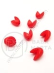 Mărgele 14x10mm roșii 1 pachet 40g ~68 buc 312388