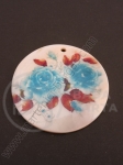 Pandantiv din sidef 50x2mm gaură pictată 2mm 1 buc 355083