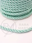 Sfoară de poliester rasucită 5mm turcoaz deschis 1 metru 441299