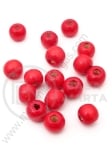 Bilă de lemn 10x9mm red 1 pachet 40g ~120 buc 321122