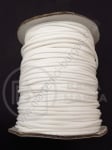 Cordon alb coreean din poliester amidonat ~2mm 1 metru 441203