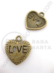 Pandantiv metalic 19x21mm bronz antic 1 buc 308129