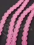 Mărgele de sticlă 8mm roz mat 80cm ~105 bucăți 1 bucată 343568