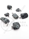 Pandantiv Obsidian fulg de nea 15~35x10~20x5~15mm 1 buc 355567