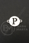 Element de conectare litera P steel 13x18x1mm hole 1.5mm 1 buc 305608