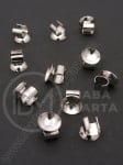 Element metalic pentru bijuterii 8x7mm culoare argintie 1 pachet 10 bucăți 301871