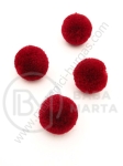 Pompom 20mm vișiniu calitate extra 1 pachet 20 buc 461363