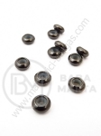 Mărgele 7x4mm alamă cu dop de caucait color negru 1 pachet 2 buc 305229
