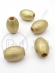Cilindru din lemn auriu 19x14mm gaură 7mm 1 paket 40g ~31buc 321278
