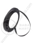 Panglică de satin 6mm neagra ~22 meters 451589