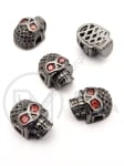 Mărgele de craniu 13x10x7mm alamă cu zirconii forjate 1 bucată 305341