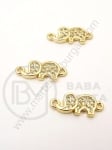 Element elefant 16x7mm cu zirconii forjat 1 bucata 305100