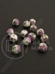 Bilă de porțelan 6mm vopsită gaură 1.5mm 5 buc 335041
